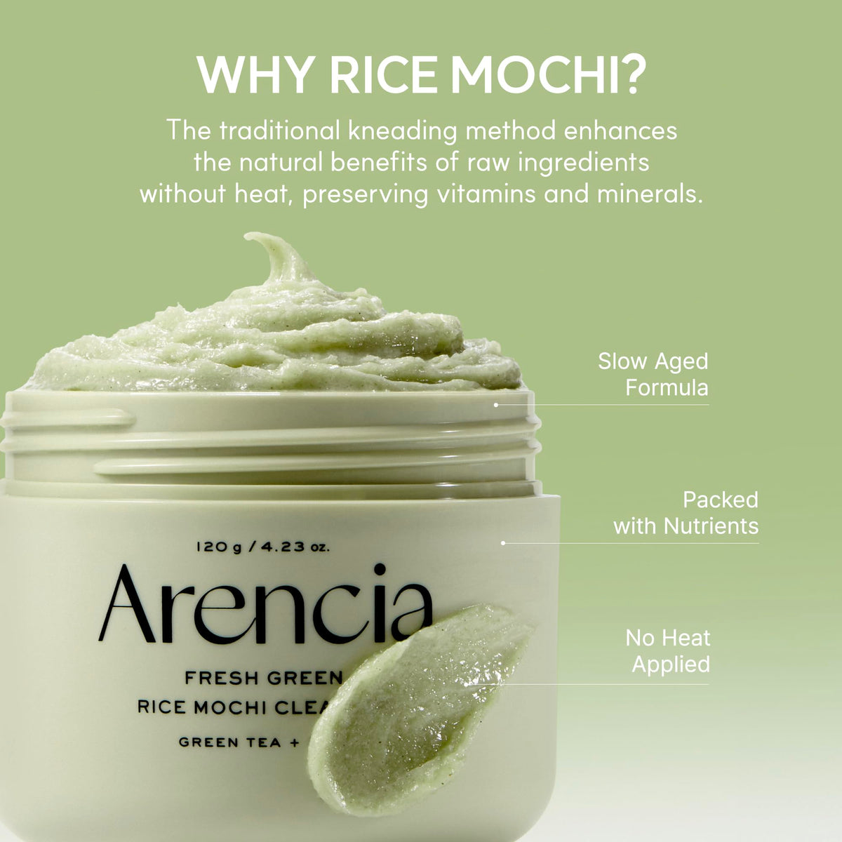 ARENCIA Korean Rice Mochi Face Cleanser lifestyle scene
