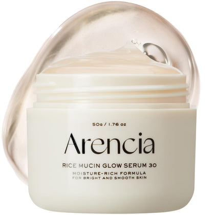 ARENCIA Rice Mucin Overnight Glow Face Mask Serum 30g front view