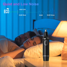 AREYZIN Nose Hair Trimmer in use on facial hair