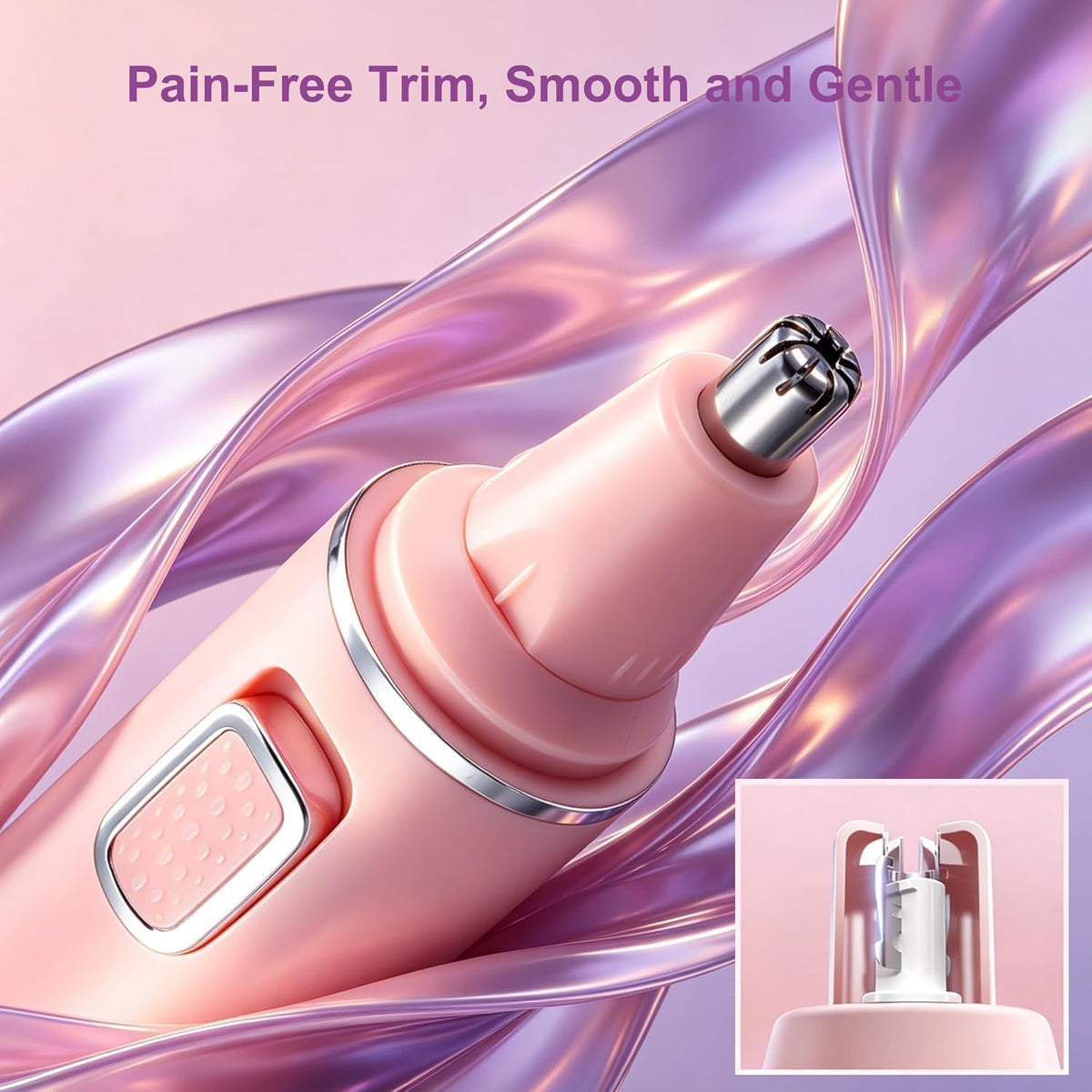 AREYZIN Nose Hair Trimmer with detachable blade head