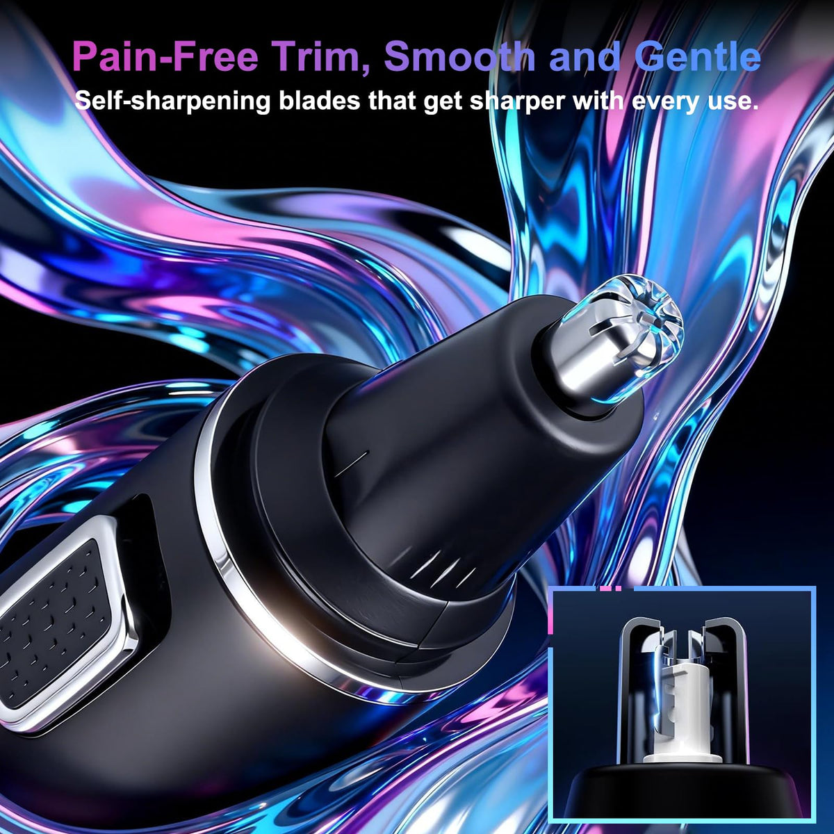 AREYZIN Nose Hair Trimmer with USB Type-C charging cable