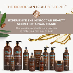 Argan Magic Ultra-Hydrating Body Wash in bathroom setting