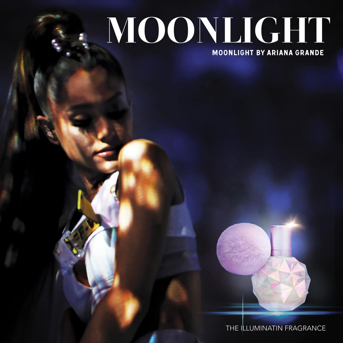 Ariana Grande Moonlight Body Mist packaging and bottle details
