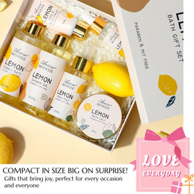 ArioseMonde bath salt jar in lemon packaging