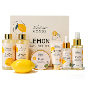 ArioseMonde Lemon Scent Bath Spa Gift Box Set front view