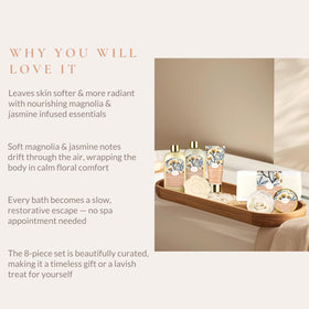 ArioseMonde Spa Gift Basket with Magnolia and Jasmine scent