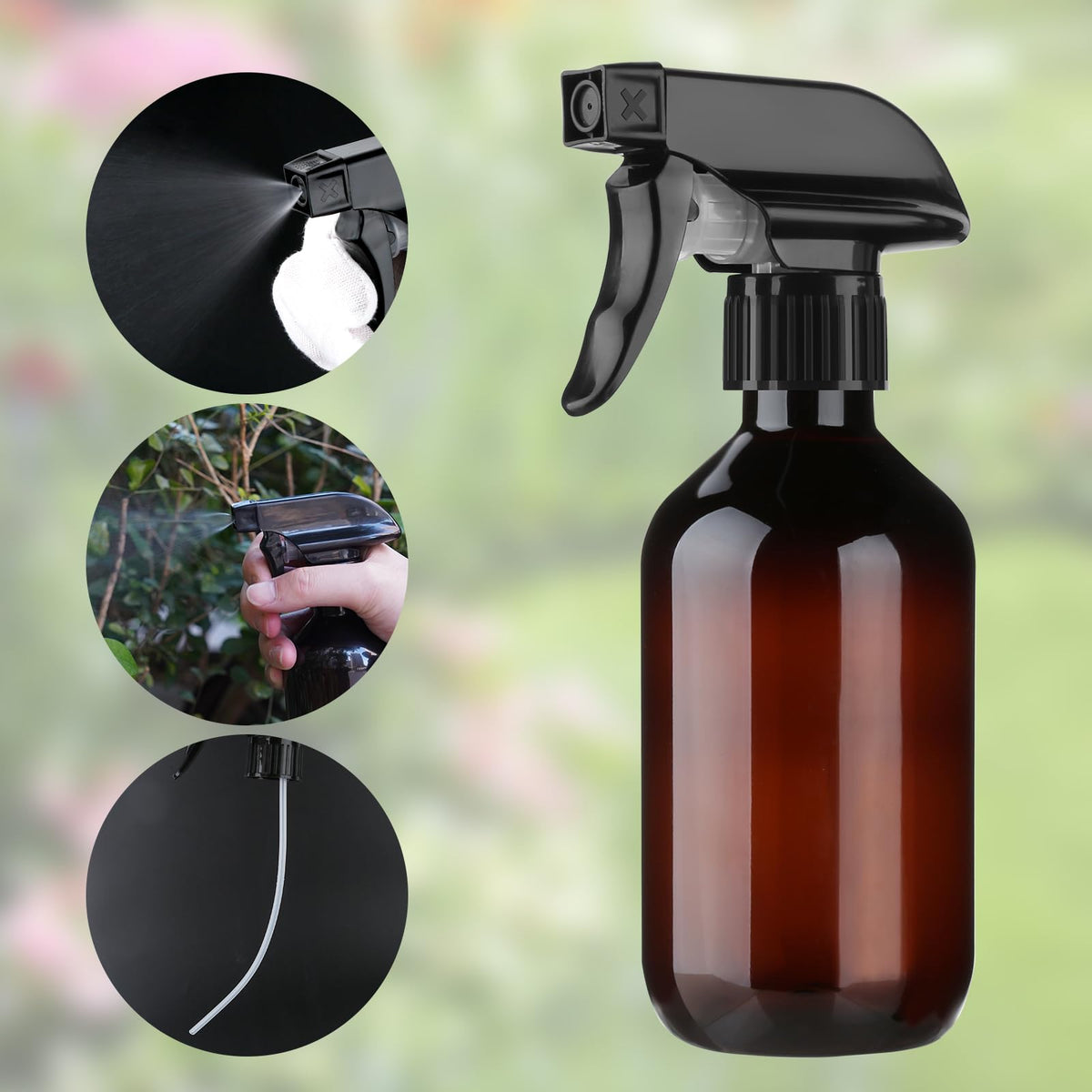 Arkeiliy spray bottle in use for plant misting