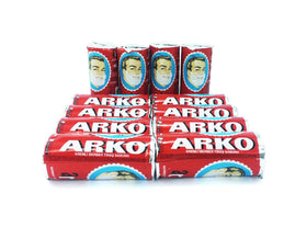 Arko Men Shaving Soap Stick displayed with razor