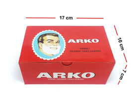 Arko Men Shaving Soap Stick with lathered foam on brush