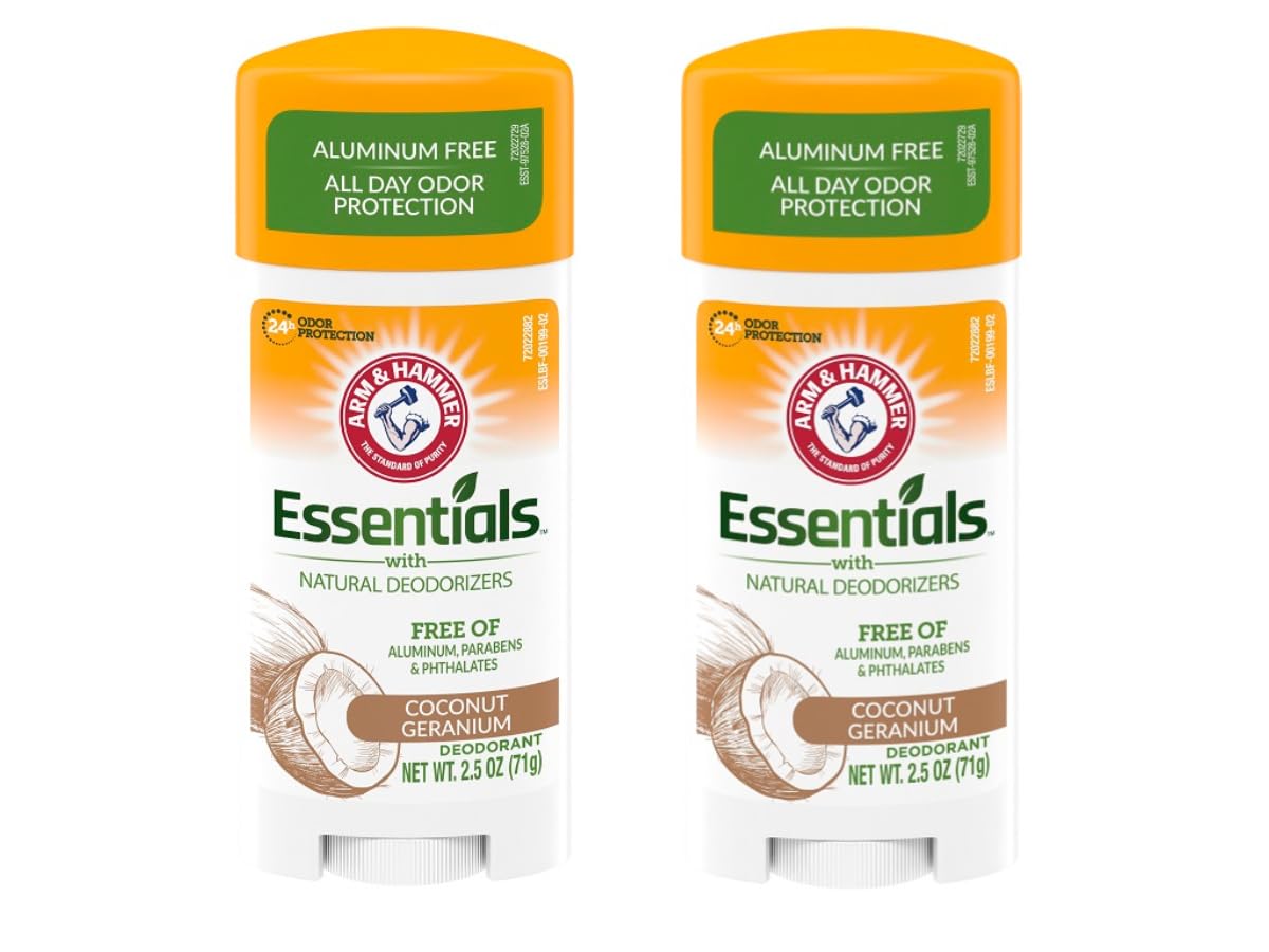 Arm & Hammer Essentials Deodorant Coconut Geranium front view