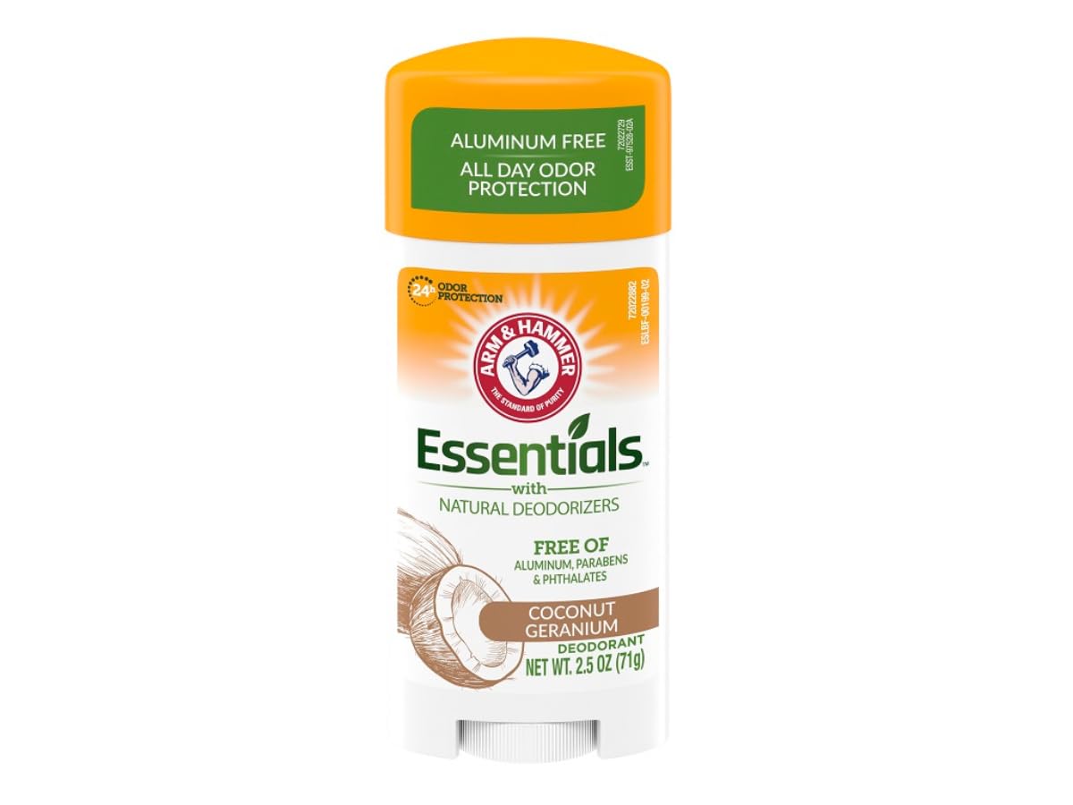 Arm & Hammer Essentials Deodorant Coconut Geranium packaging