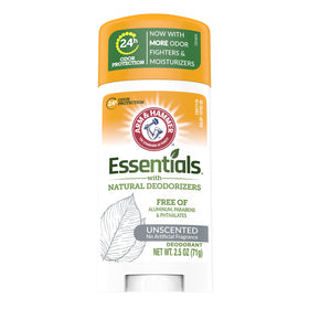 Arm & Hammer Essentials Natural Deodorant Unscented 8-Pack front view