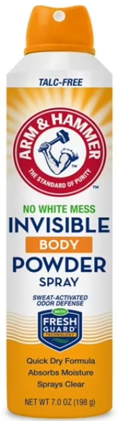 Arm & Hammer Invisible Body Powder Spray 7 Oz front view