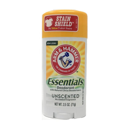 Arm & Hammer Natural Deodorant Unscented 2.5 oz front view