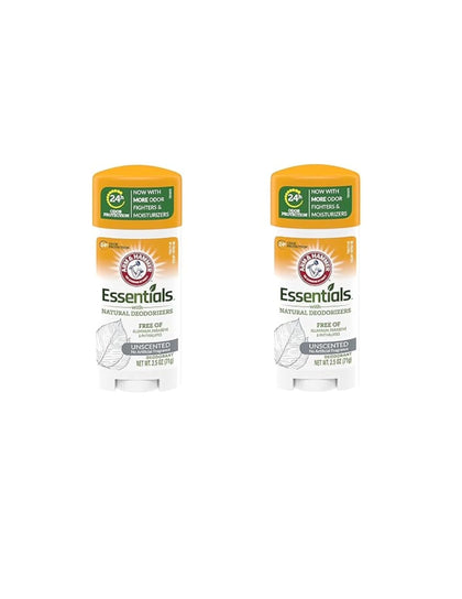 Arm & Hammer Natural Deodorant Unscented 2.50 oz stick front view