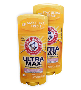 Arm & Hammer Ultramax Antiperspirant Deodorant front view, 2.6 oz