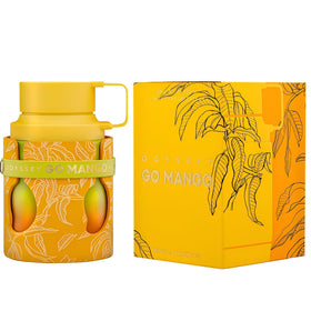 ARMAF Odyssey Go Mango bottle design with tropical theme