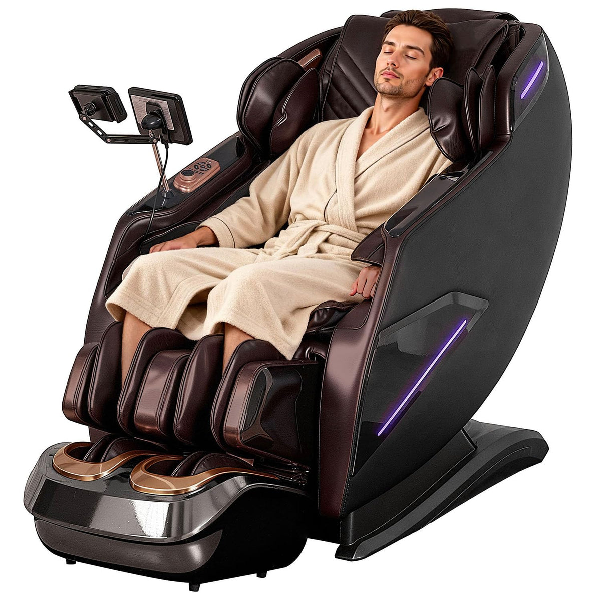 armali 4D Massage Chair front view with extended SL track