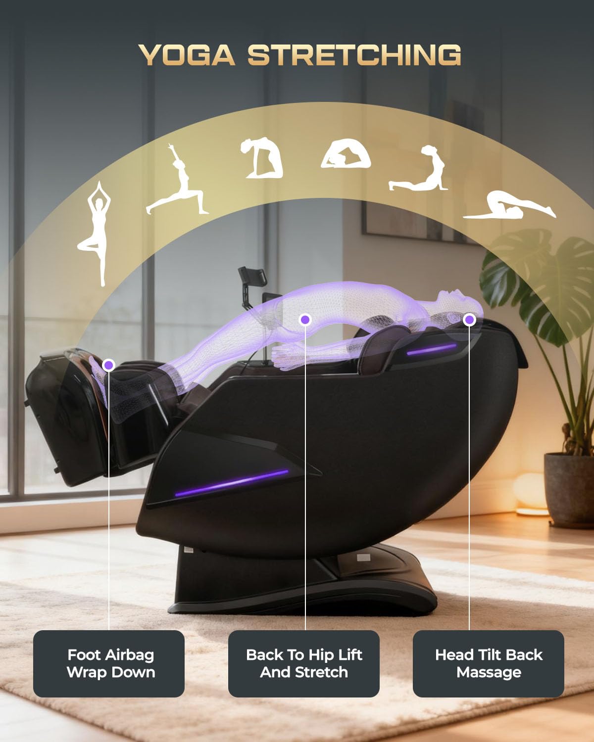 armali 4D Massage Chair with Bluetooth speakers