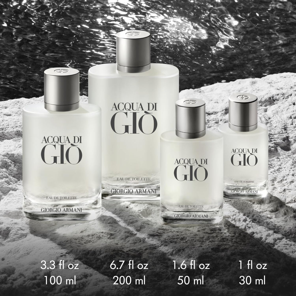 Armani Acqua di Giò cologne with other grooming products