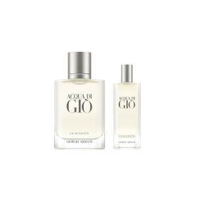 Armani Acqua di Giò Eau de Toilette displayed with accessories