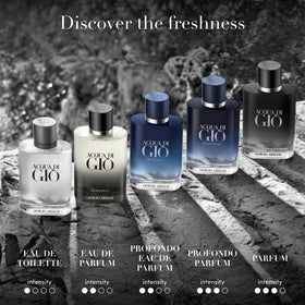 Armani Beauty Acqua di Giò Eau de Parfum bottle with natural background