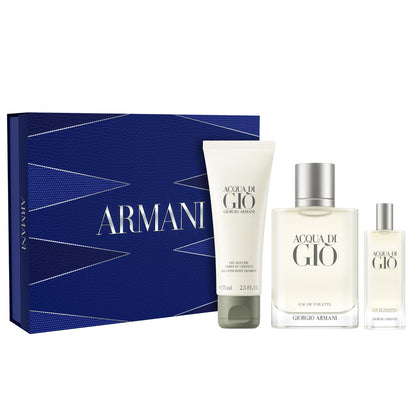 Armani Beauty Acqua di Giò Eau de Toilette full size and travel size bottles