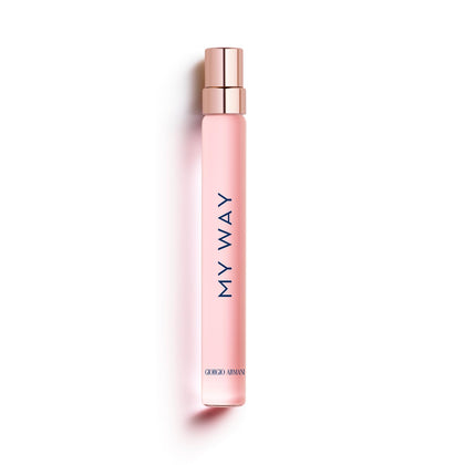 Armani Beauty My Way Eau de Parfum front view with blue and gold cap