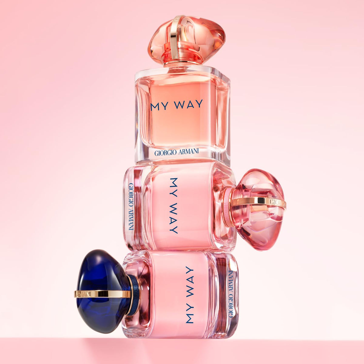 Armani Beauty My Way Ylang Eau de Parfum bottle with tropical fruits