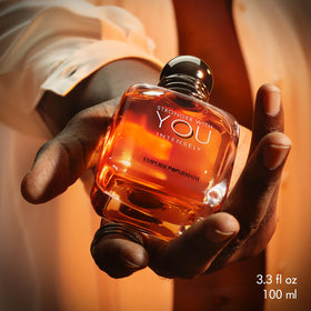 Armani Beauty Stronger With You Intensely Cologne packaging