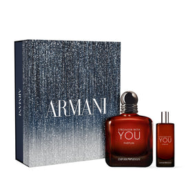 Armani Beauty Stronger With You Parfum Cologne Set front view
