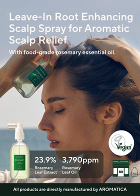 AROMATICA Rosemary Water Spray packaging details
