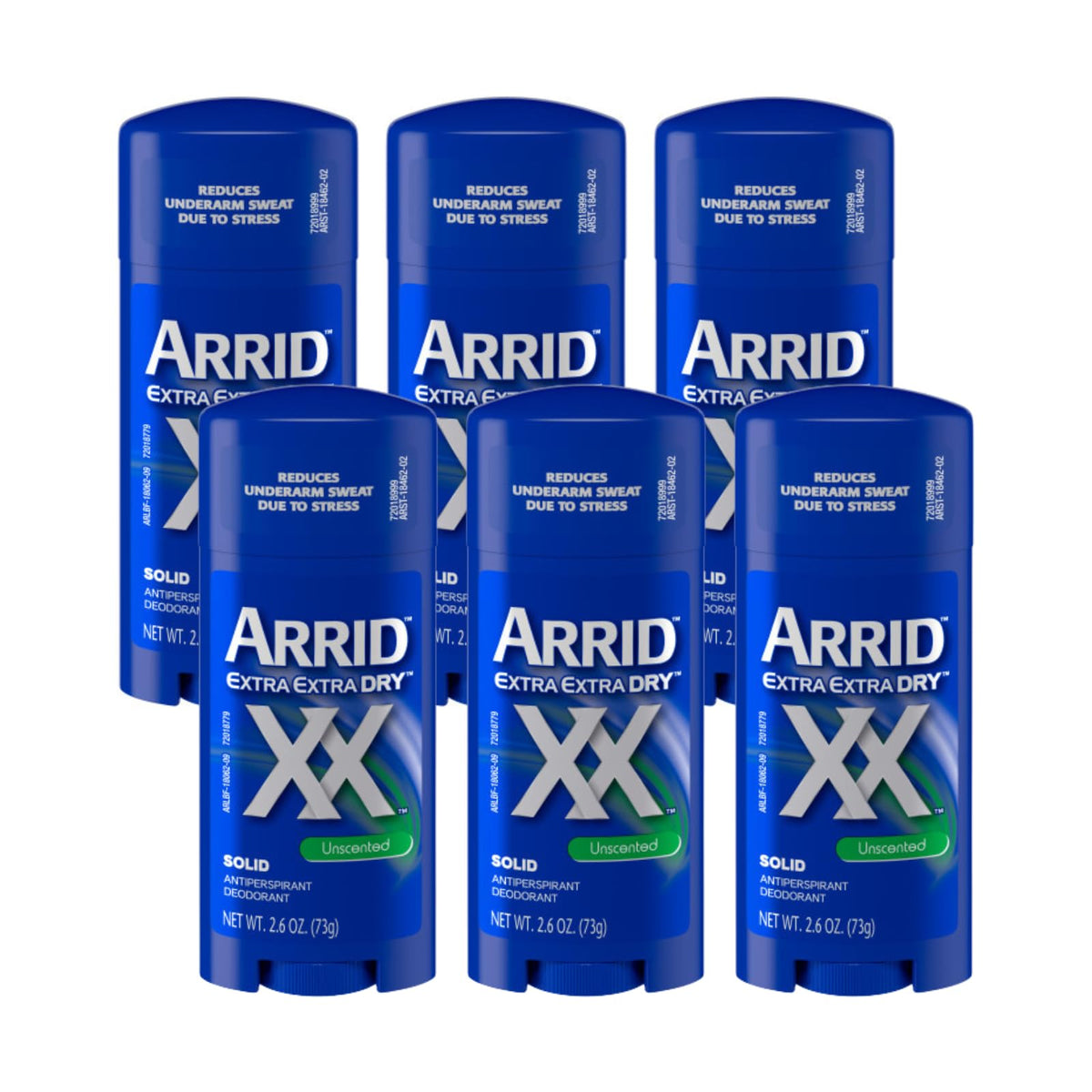 Arrid Antiperspirant Deodorant Unscented 2.6-Ounce stick front view