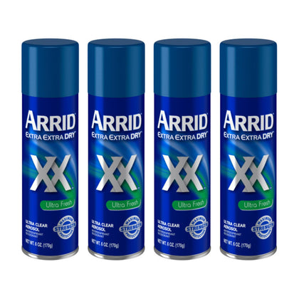 Arrid XX Ultra Clear Anti-Perspirant Deodorant Spray 6 oz front view