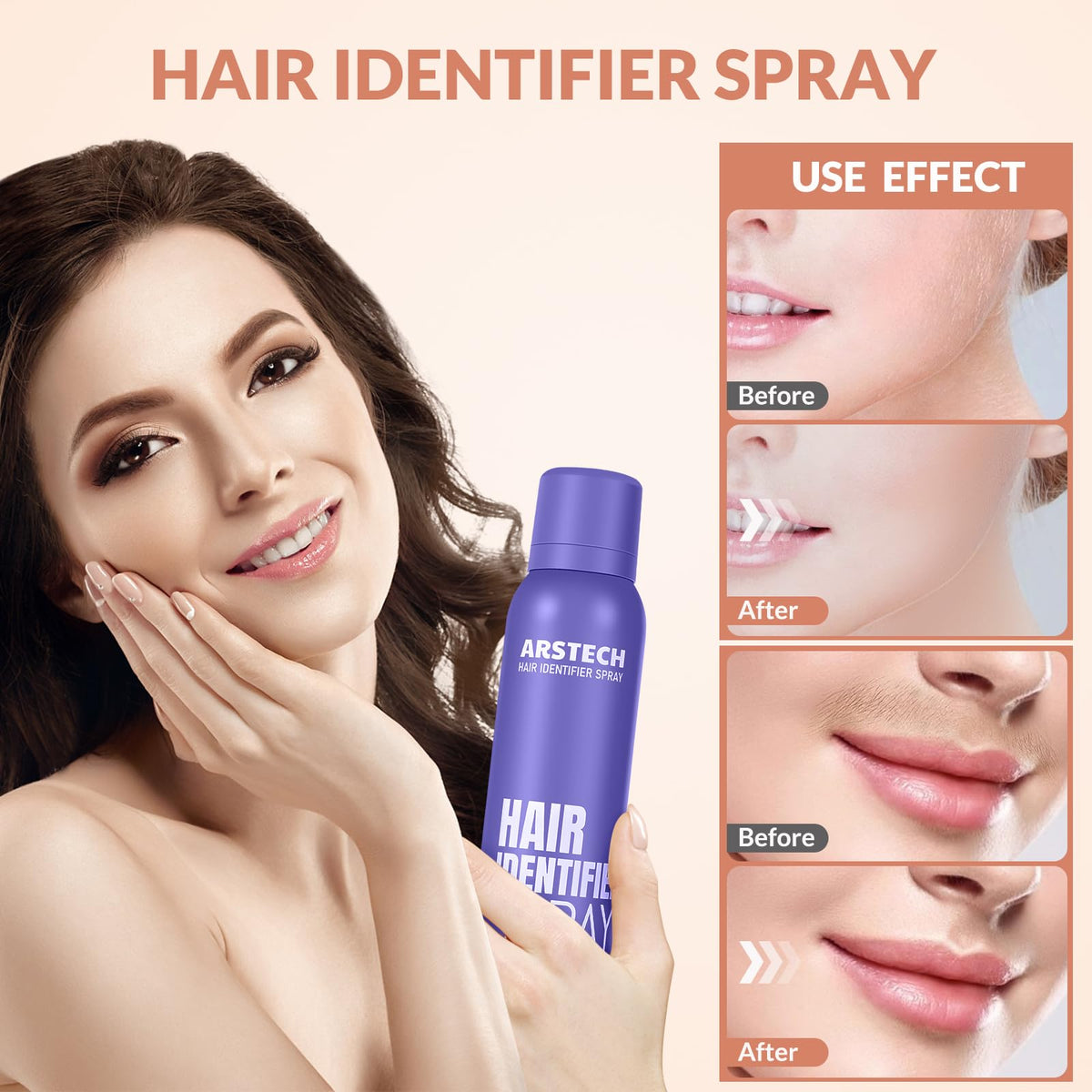 arstech Hair Identifier Spray and shaver set displayed together