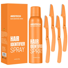 arstech Hair Identifier Spray for Face Shaving, orange can front view