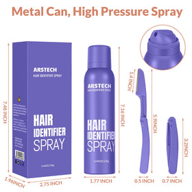 arstech Hair Identifier Spray with shavers included in the set