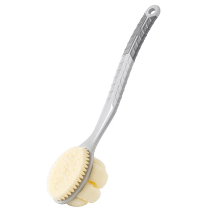 Arswin Shower Body Brush with large pumpkin loofah front view