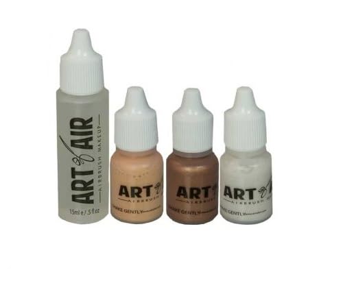 Art of Air airbrush primer and shimmer close-up