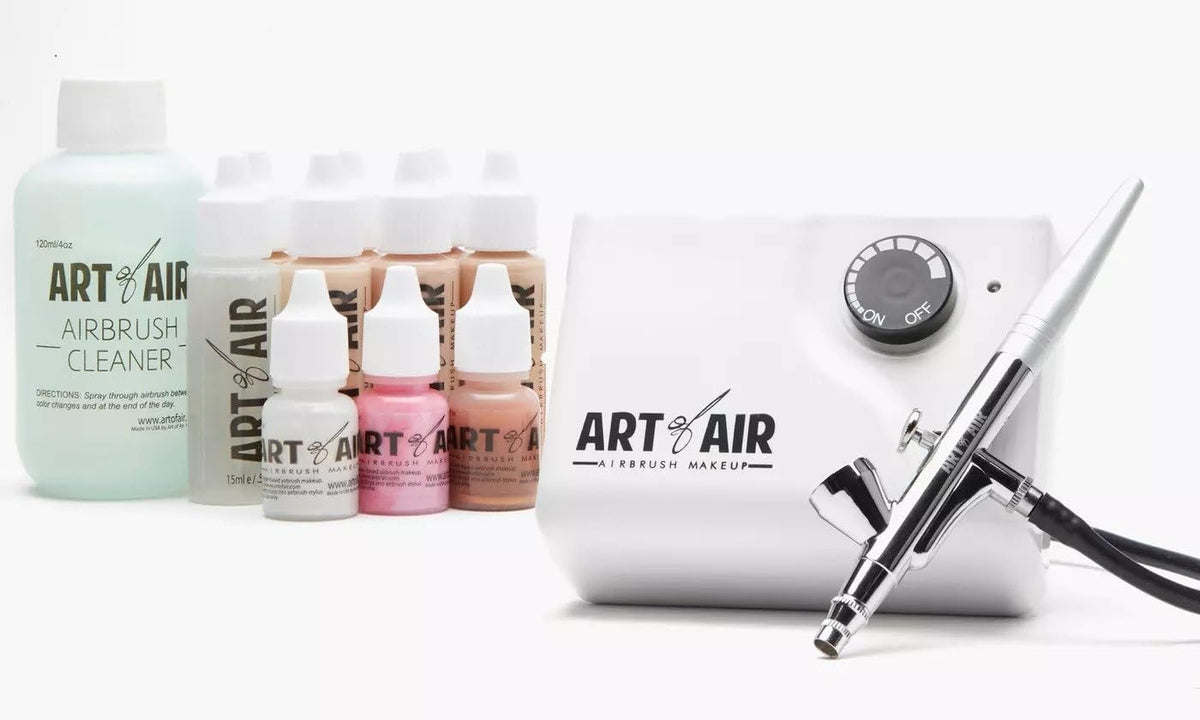 Art of Air airbrush system in use on model