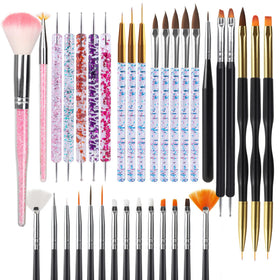 Artdone 35pcs Nail Art Tool Set including brushes and dotting tools