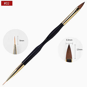 Artdone brushes used for detailed nail art design