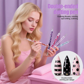 Artdone nail art brushes with copper ferrules
