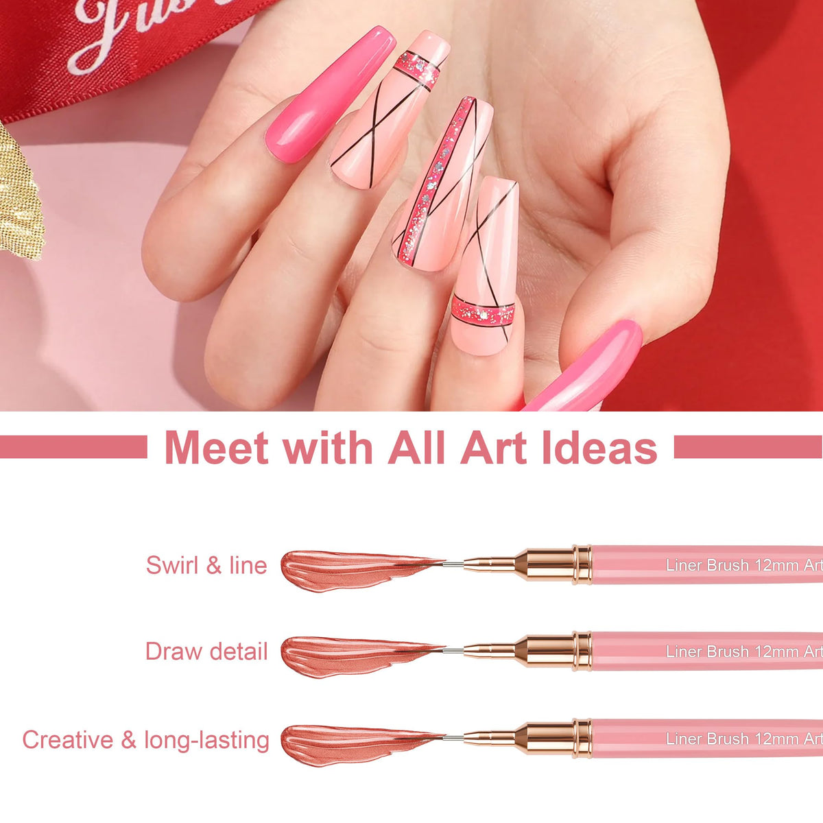 Artdone nail art pens set in packaging