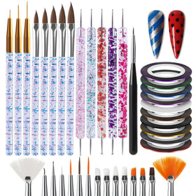 Artdone Nail Art Striping Tape Lines Kit with tools and tapes