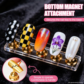 Artdone nail brushes in a holder for easy access