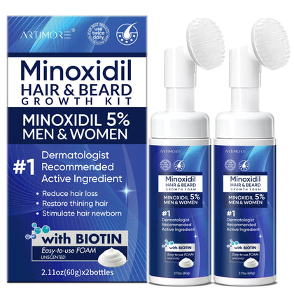 Artimore 5% Minoxidil Foam front view with packaging
