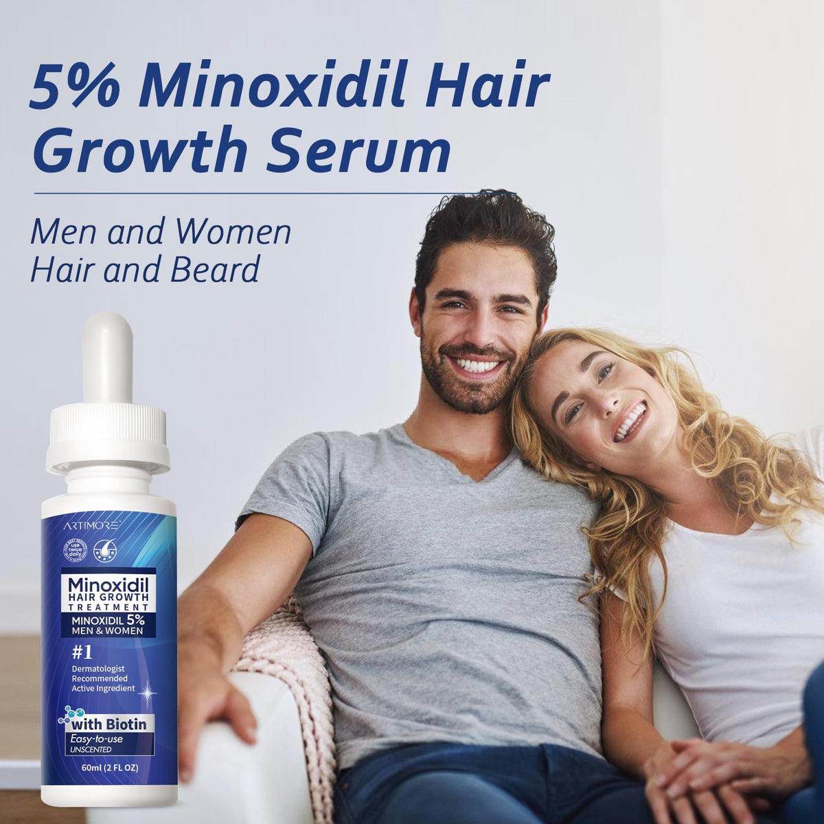 Artimore Advanced Minoxidil serum close-up of dropper