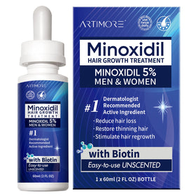 Artimore Minoxidil Hair Growth Serum 5% front view 60ml