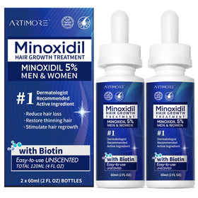 Artimore Minoxidil Hair Growth Serum front view 4 FL OZ